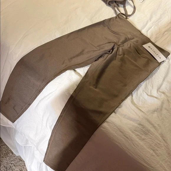 Athleta brown shimmer Activewear Set - Picture 6 of 10